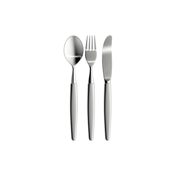 Gavesett 18 deler, børstet stål, Skaugum of Norway