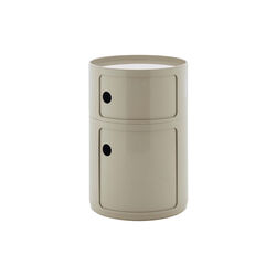 Componibile new big 2 pezzi oppbevaringsbord, tortora, Kartell