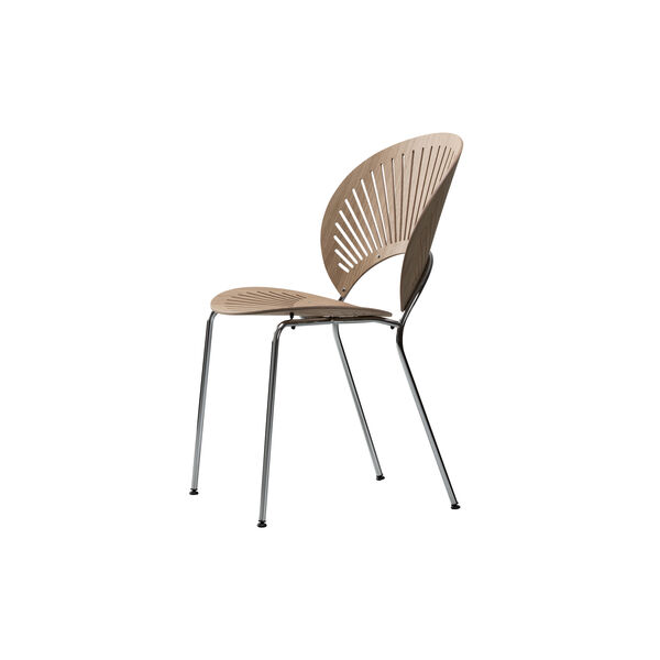 3398 Trinidad Chair, lacquered oak/chrome, Fredericia Furniture