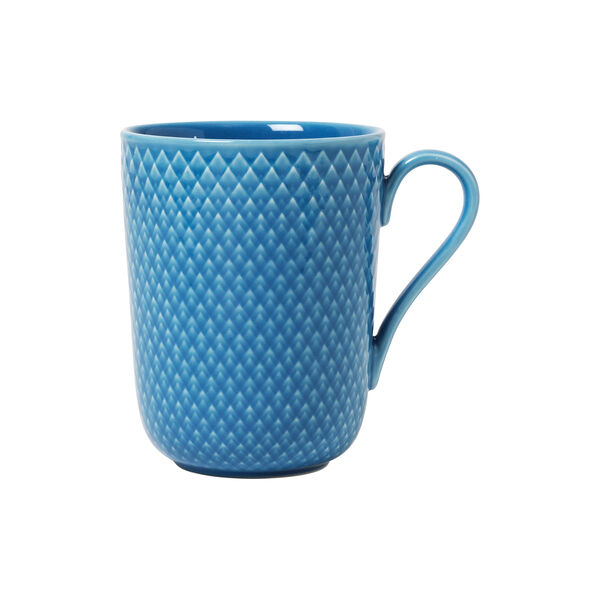 Rhombe Color krus med hank, blå Rhombe Color krus med hank, blå, Lyngby Porcelæn