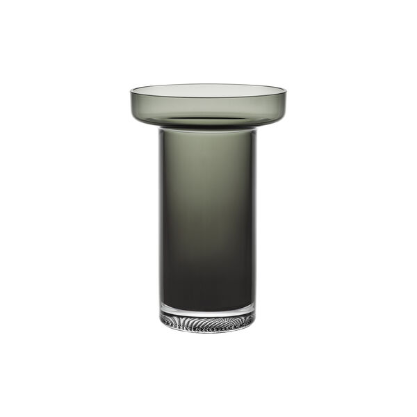 Limelight Rose Vase, smoked grey, Kosta Boda
