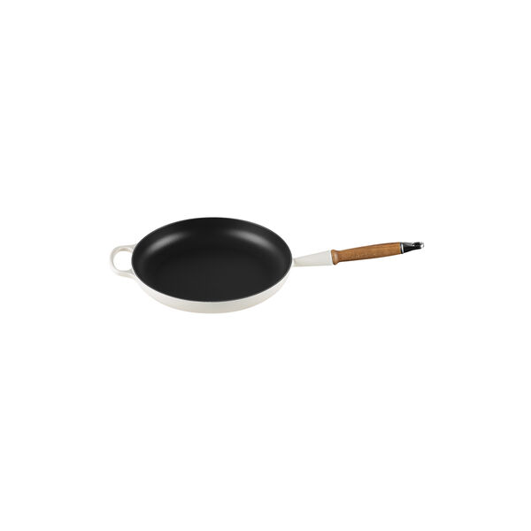 Signature st&oslash;pejern stekepanne med treh&aring;ndtak &Oslash; 28 cm, meringue, Le Creuset