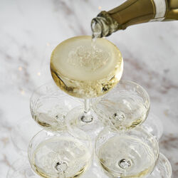 Crispy Gatsby champagneskål 2 stk., klar, Frederik Bagger