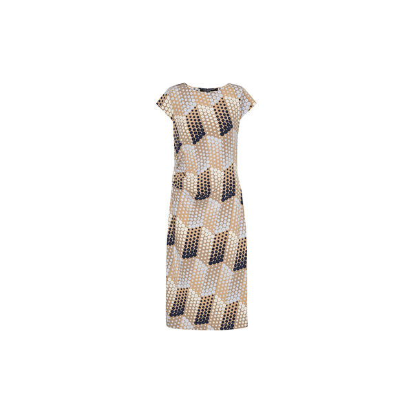 Medi Dress w. Twist, blue grafic dot, Ilse Jacobsen Hornb&aelig;k