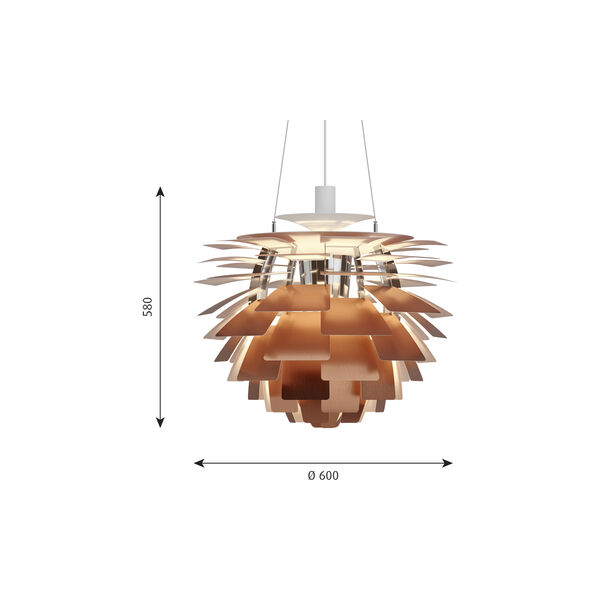 PH Artichoke, kobber, Louis Poulsen