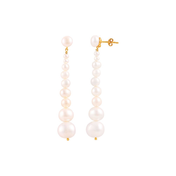 Embla øreringer, gold, Hultquist Copenhagen