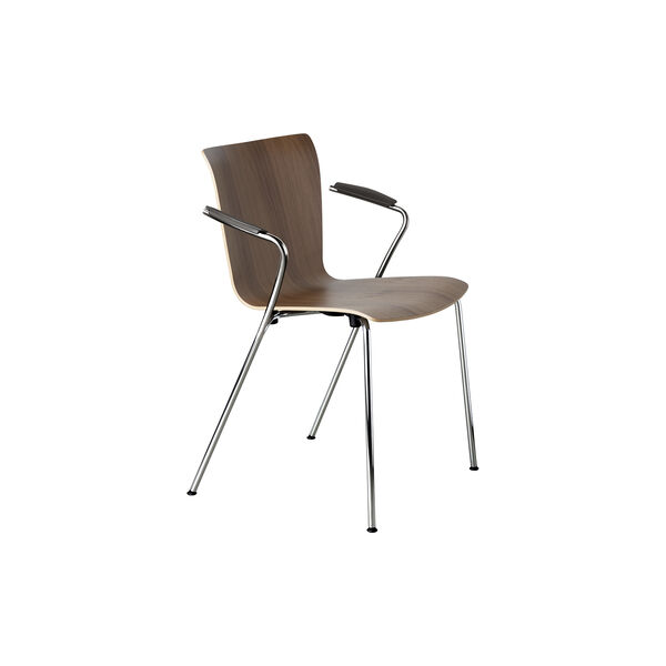 Vico Duo&trade; VM111 spisebordsstol, lakert valn&oslash;tt/krom, Fritz Hansen