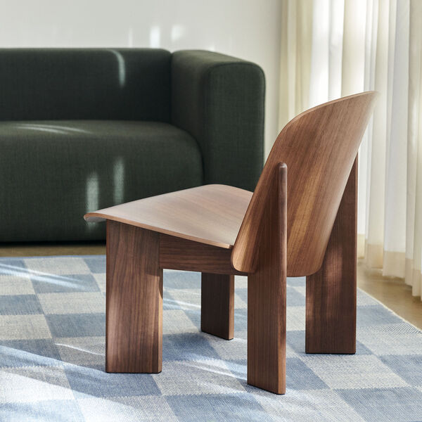 Chisel Lounge Chair, lacquered walnut, HAY