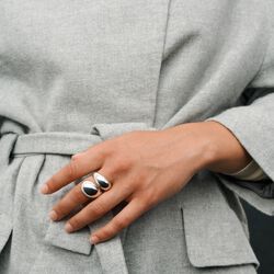 La Pausa Ring, sølvbelagt, Pernille Corydon Jewellery