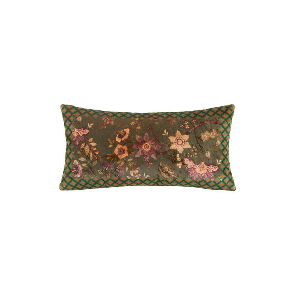 Frati pute 30x60, floral green, Frati Home