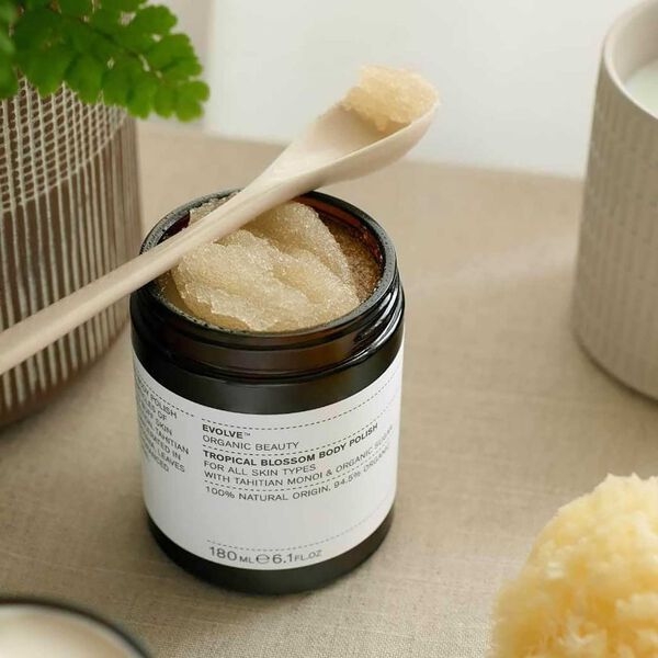 Tropical Blossom Body Polish Body Scrub Tropical Blossom Body Polish Body Scrub, Evolve Organic Beauty