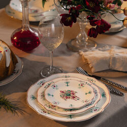 Lucia asjett 17 cm, hvit/rød/grønn, Magnor