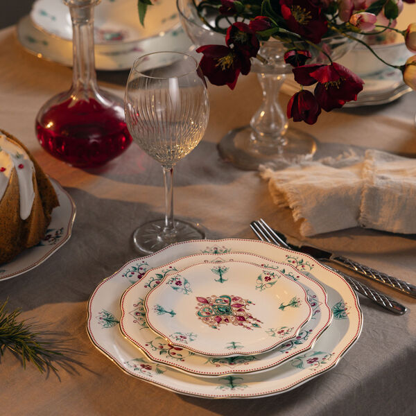 Lucia asjett 17 cm, hvit/rød/grønn, Magnor