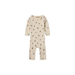 Wool Jumpsuit L/S Haven, 9564 penguins, Wheat