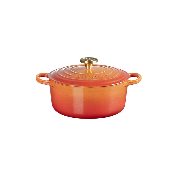 Rund jubileumsgryte &Oslash; 24 cm, flamme dor&eacute;e, Le Creuset