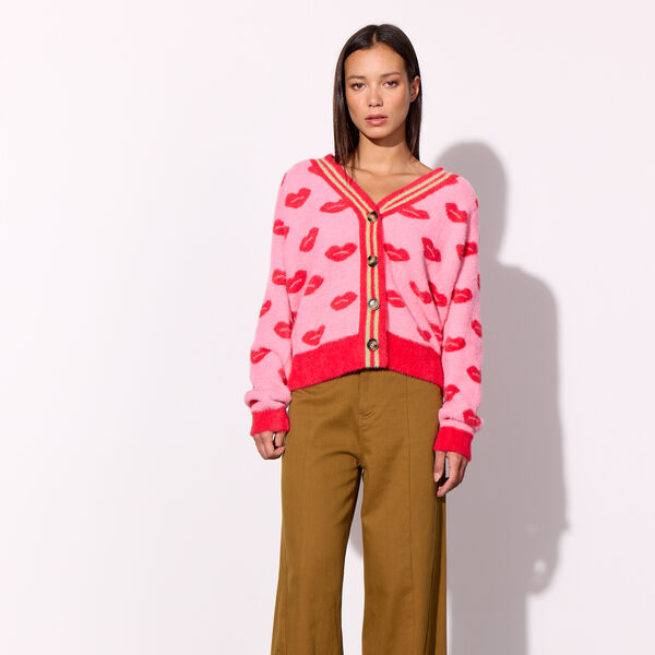 Lilou Cardigan, kiss me art print Lilou Cardigan, kiss me art print, HUNKØN