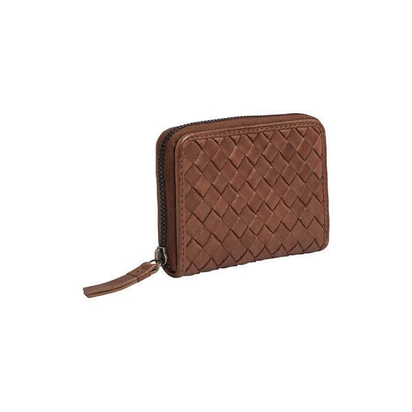 SelmaMBG Wallet Weave, cognac, Markberg
