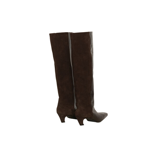 GZbobbie croco boots, dark brown croco, Gestuz