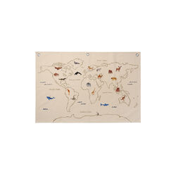 The World Textile Map, off-white, Ferm Living Kids