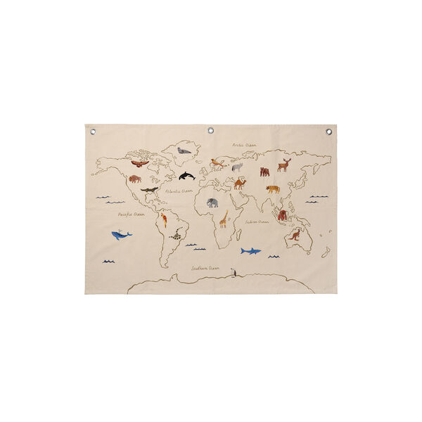 The World Textile Map, off-white, Ferm Living Kids