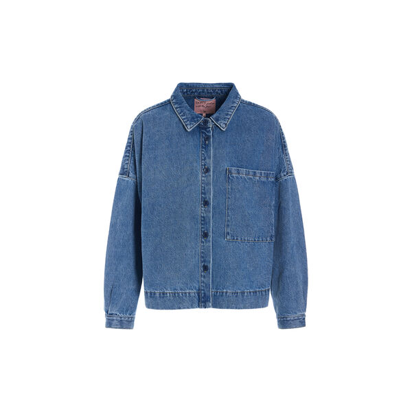Nala Denim Shirt, stonewash denim Nala Denim Shirt, stonewash denim, HUNKØN