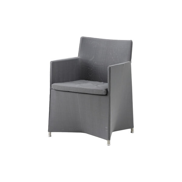 Diamond stol, grey, Cane-line