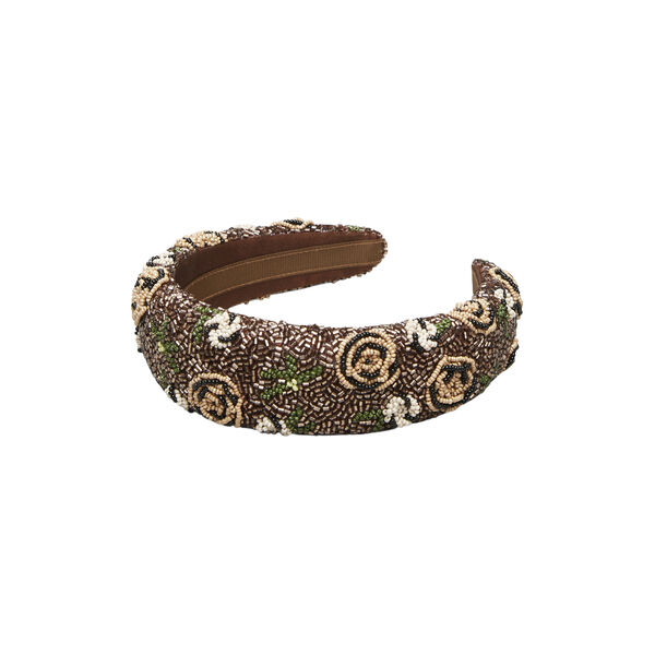 Florian Wide Beaded hårbøyle, cinnamon brown Florian Wide Beaded hårbøyle, cinnamon brown, Becksöndergaard