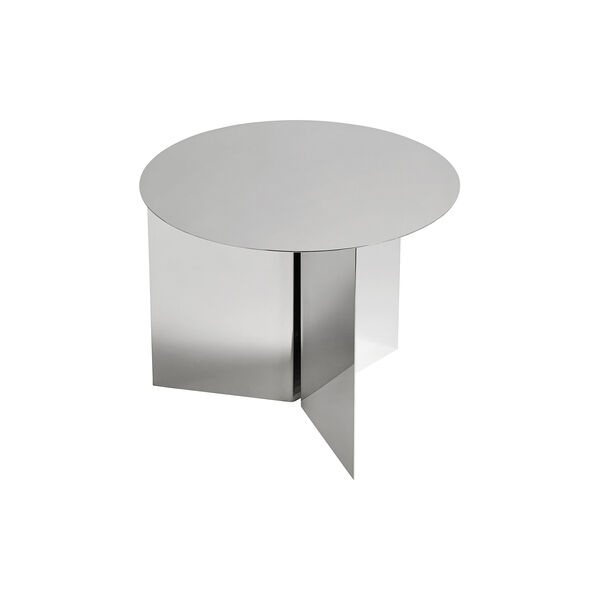 Slit Table Round sidebord, mirror Slit Table Round sidebord, mirror, HAY