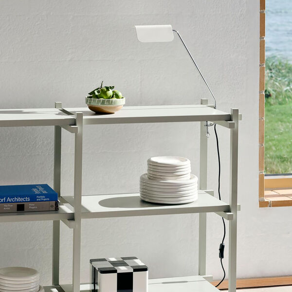 Apex Desk Lamp, oyster white, HAY