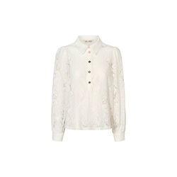 7838RDFNewFaustine blouse, off white, RUE de FEMME