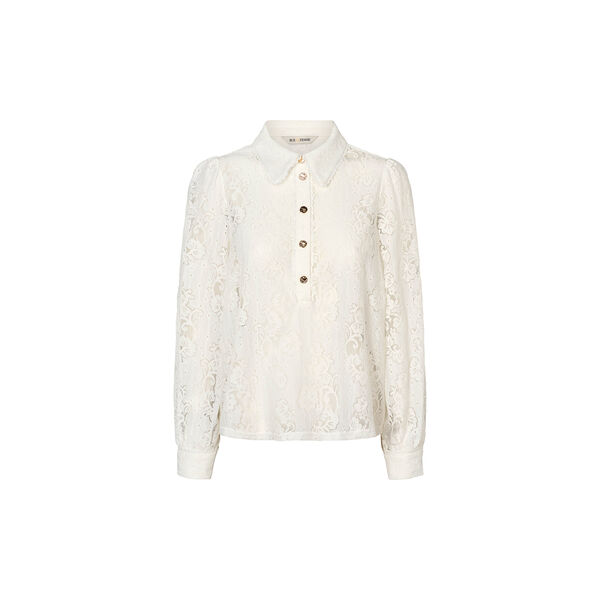 7838RDFNewFaustine blouse, off white, RUE de FEMME
