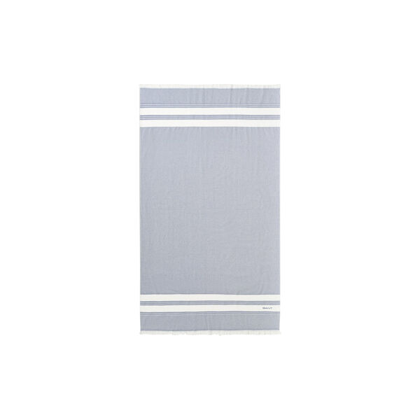 Stripe Hammam strandh&aring;ndkle, faded denim, Gant