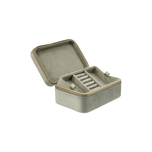 Velvet Jewellery Box, milieu green, DARK department
