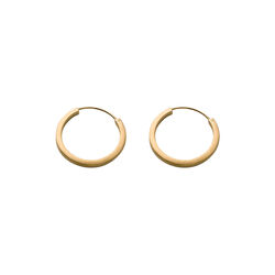 Circle&nbsp;Line&nbsp;Hoops small, forgylt, Pernille Corydon Jewellery