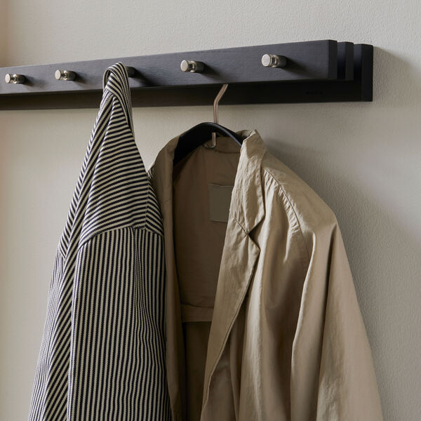 Cutter Coat Rack 100, svart/eik, Skagerak by Fritz Hansen