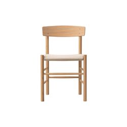 J39 Mogensen stol med polstret sete, lys oljet eik/natural canvas J39 Mogensen stol med polstret sete, lys oljet eik/natural canvas, Fredericia Furniture