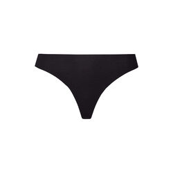 Thong, black, HANRO