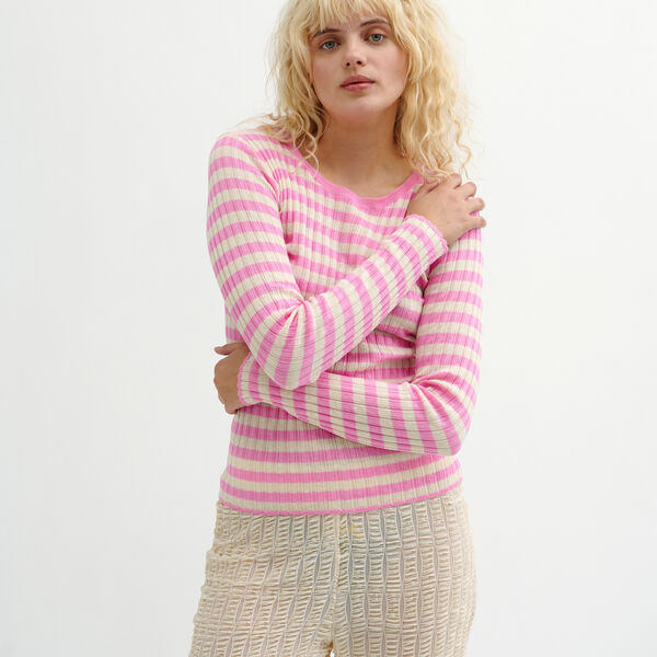 ArlieRS Knit Blouse, multi pink ArlieRS Knit Blouse, multi pink, Résumé