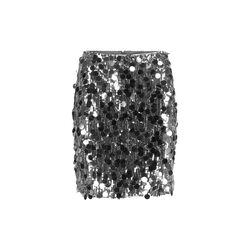 Cocktail skjørt, sølv, Katrin Uri