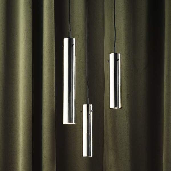 FM2014 Solid Pendant, glossy stainless steel, FRANDSEN