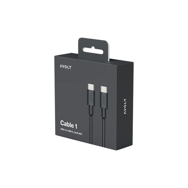 Cabel 1 USB-C to USB-C, stockholm black, Avolt