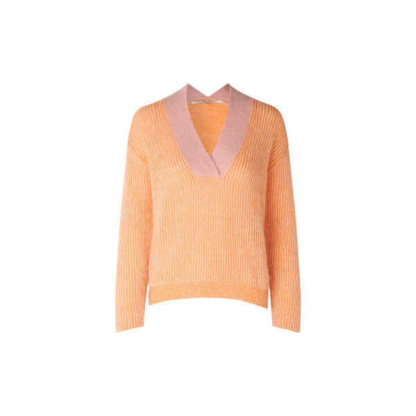 Vibse Knit V-Neck, apricot, Second Female
