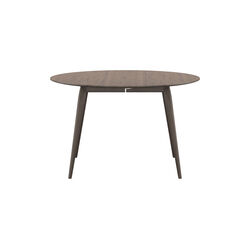 PLAYdinner Round Ø120 Dining Table with Extension, smoked oak, Bruunmunch Furniture