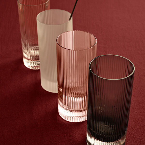Ripple Highball Glasses | Set Of 2 | Clear | Drikkeglass, Ferm Living