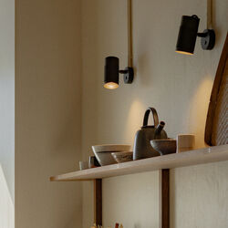 Patrone Small Wall Lamp, browned brass, Thorup Copenhagen