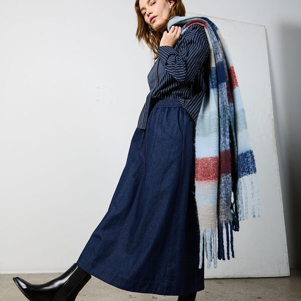 CC Heart ARI langt skj&oslash;rt, dark blue denim, Coster Copenhagen