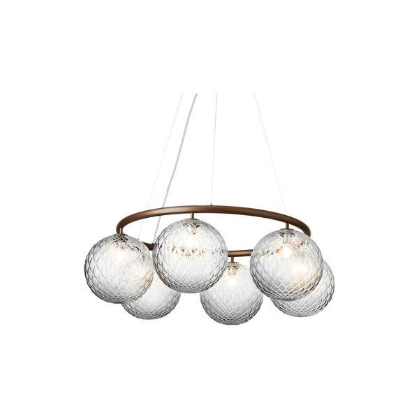 Miira 6 Circular Pendant, dark bronze/optic clear Miira 6 Circular Pendant, dark bronze/optic clear, Nuura