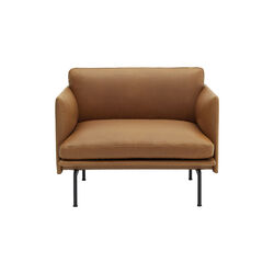 Outline Chair, refine leather cognac/black, Muuto