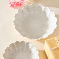 Basic Oyster sk&aring;l 24 cm, white, Mateus