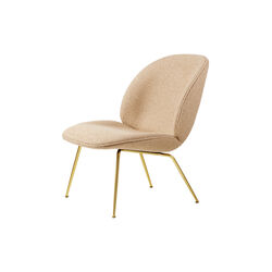 Beetle Lounge Chair Fully Upholstered, Around Boucl&eacute; 004/brass semi matt, GUBI
